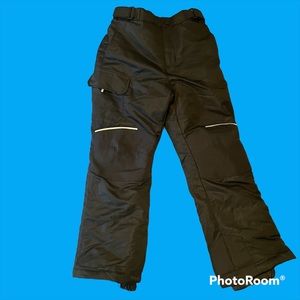 Swiss tech snow pants. Black, size kids M (7-8)